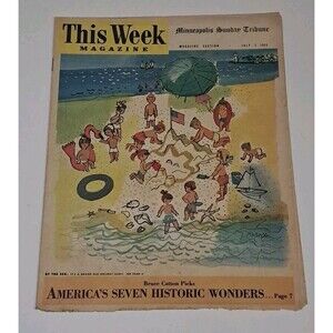 This Week Magazine Minneapolis Sunday Tribune 7/3/55 Historic Wonders of America